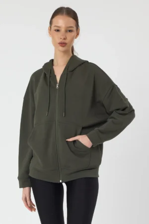 UNISEX FERMUARLI KAPŞONLU-fermuarlı kapşonlu sweatshirt