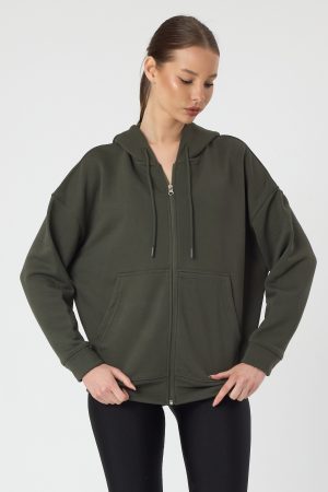 UNISEX FERMUARLI KAPŞONLU-fermuarlı kapşonlu sweatshirt