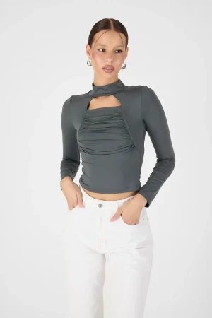 BODY-09 Kadın Midi Body Şık Sandy Model