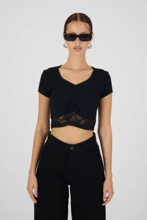 BODY-10 Dantelli Kadın Crop Body | Yazlık Şık Model