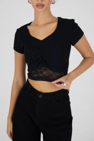 BODY-10 Dantelli Kadın Crop Body | Yazlık Şık Model