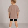 Unısex oversıze t-shırt. Bisiklet yaka. Anne baba çocuk kombini. Aile kombini. Baba oğul. Anne kız kombini.
